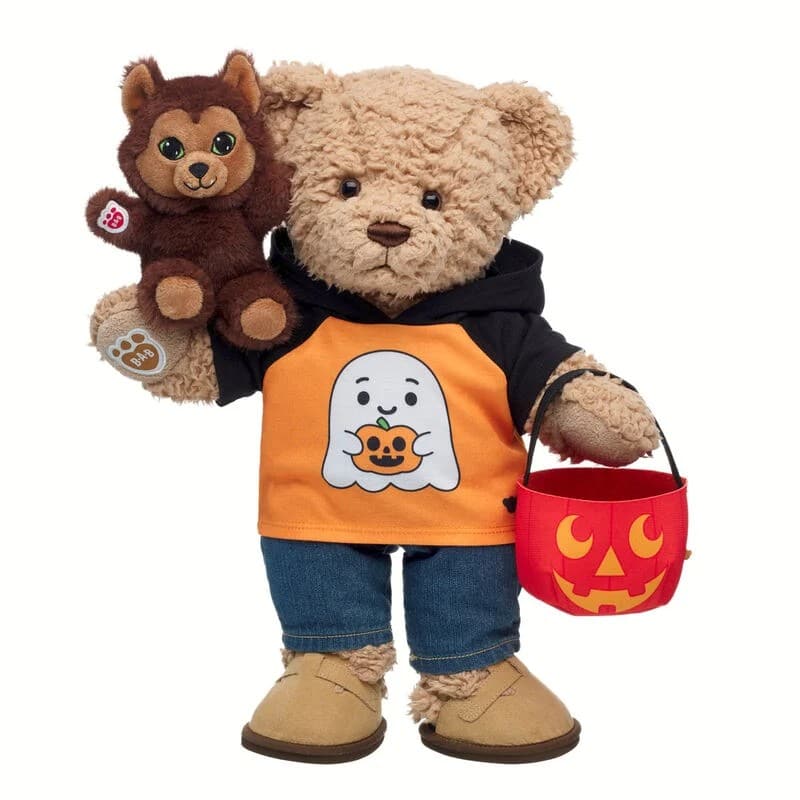 The Build-A-Bear Timeless Teddy Bear Trick or Treat gift set