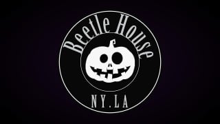 The Beetle House NY.LA pumpkin logo on a dark background