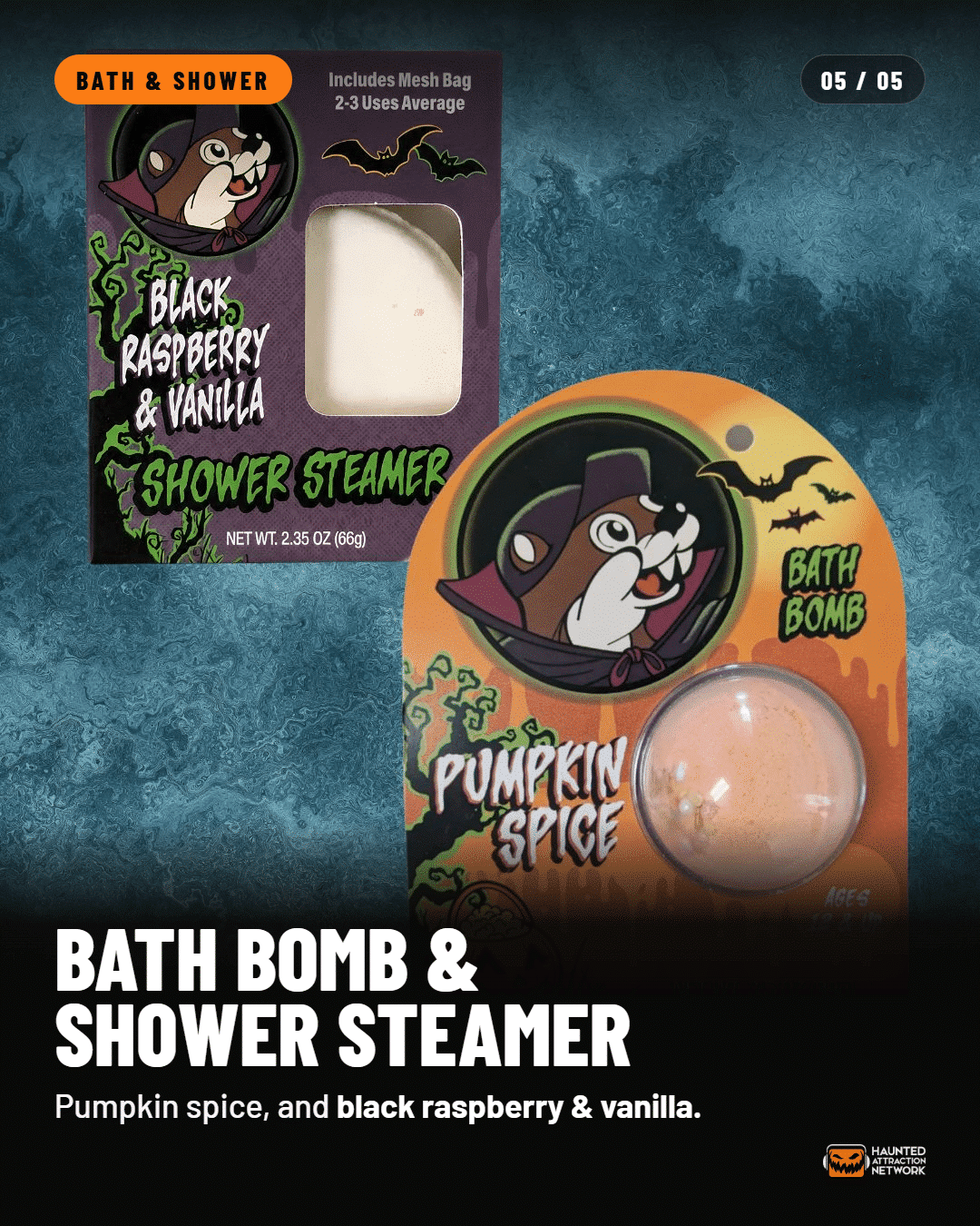 Buc-ee's Halloween 2026 bath bombs and shower steamer