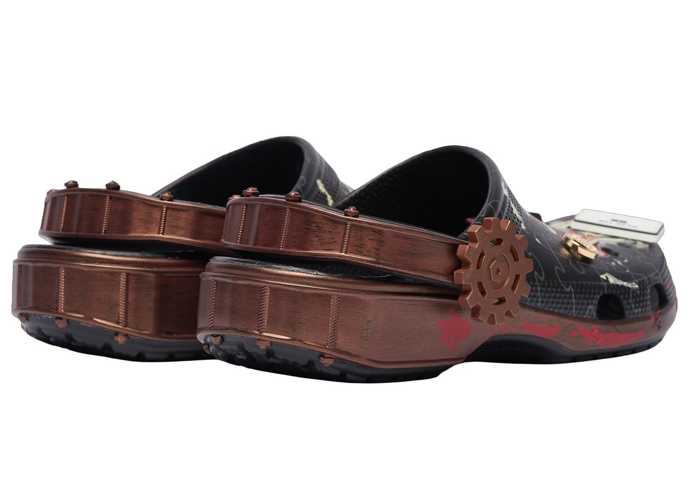 The Jigsaw Crocs Classic Clog from the 2026 Horror Pack