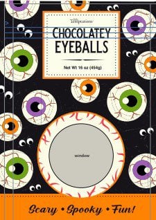 Chocolatey Eyeballs 16 oz pouch, style 58089-CHEY