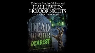 Dead Deader Deadest haunted house announcement for Halloween Horror Nights 2026 at Universal Studios Hollywood
