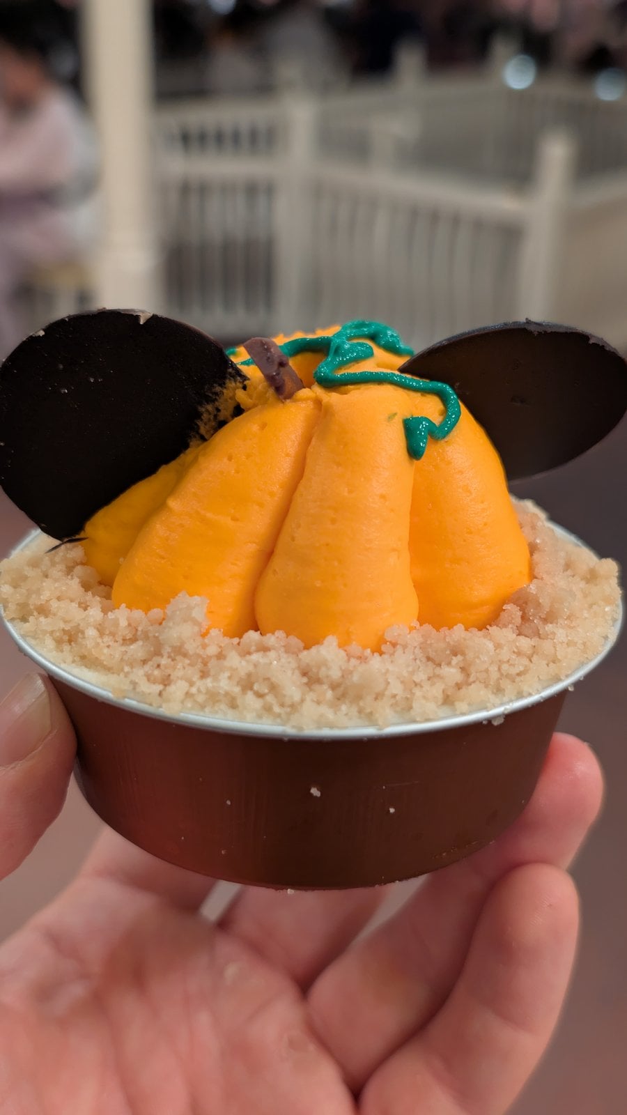 The Mickey Pumpkin Cupcake from Jolly Holiday Bakery Cafe