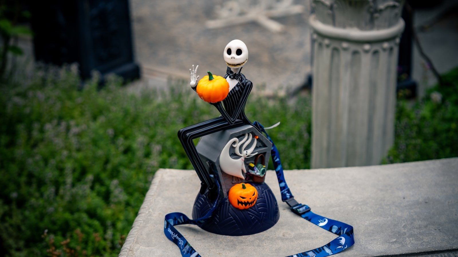 Jack Skellington gravestone popcorn bucket with Zero