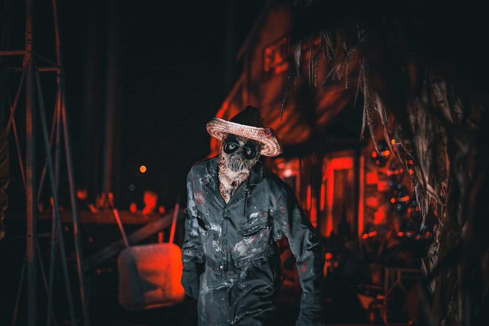 A scare actor at Dorney Park Halloween Haunt