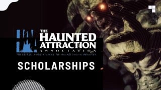 The Haunted Attraction Association 2026 scholarships graphic