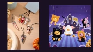 Halloween blind boxes 2026: Smoko Kewpie phone charms and Miniso Disney Spooky Night blind box figures