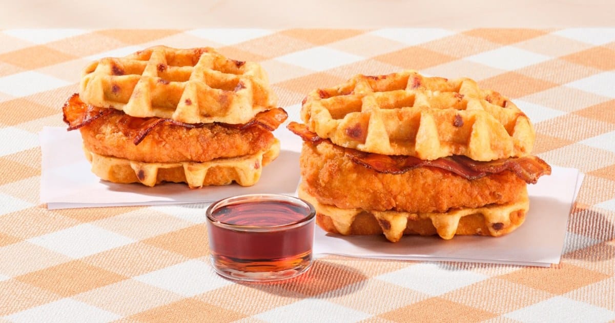 Chick-fil-A Chicken and Waffles sandwich