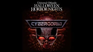 Cybergoria announcement art for Halloween Horror Nights 2026