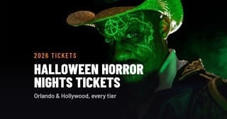 HAN 2026 guide card: Halloween Horror Nights Tickets for Orlando and Hollywood