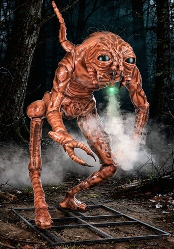 The 6.5-foot Brundlefly The Fly animatronic from HalloweenCostumes.com