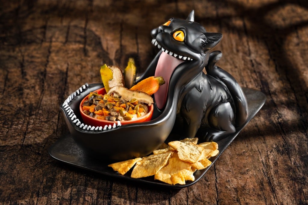 The Dark Forest Dip at Jock Lindsey's Hangar Bar: roasted mushrooms, rainbow carrots, hummus, pumpkin seeds, and pita