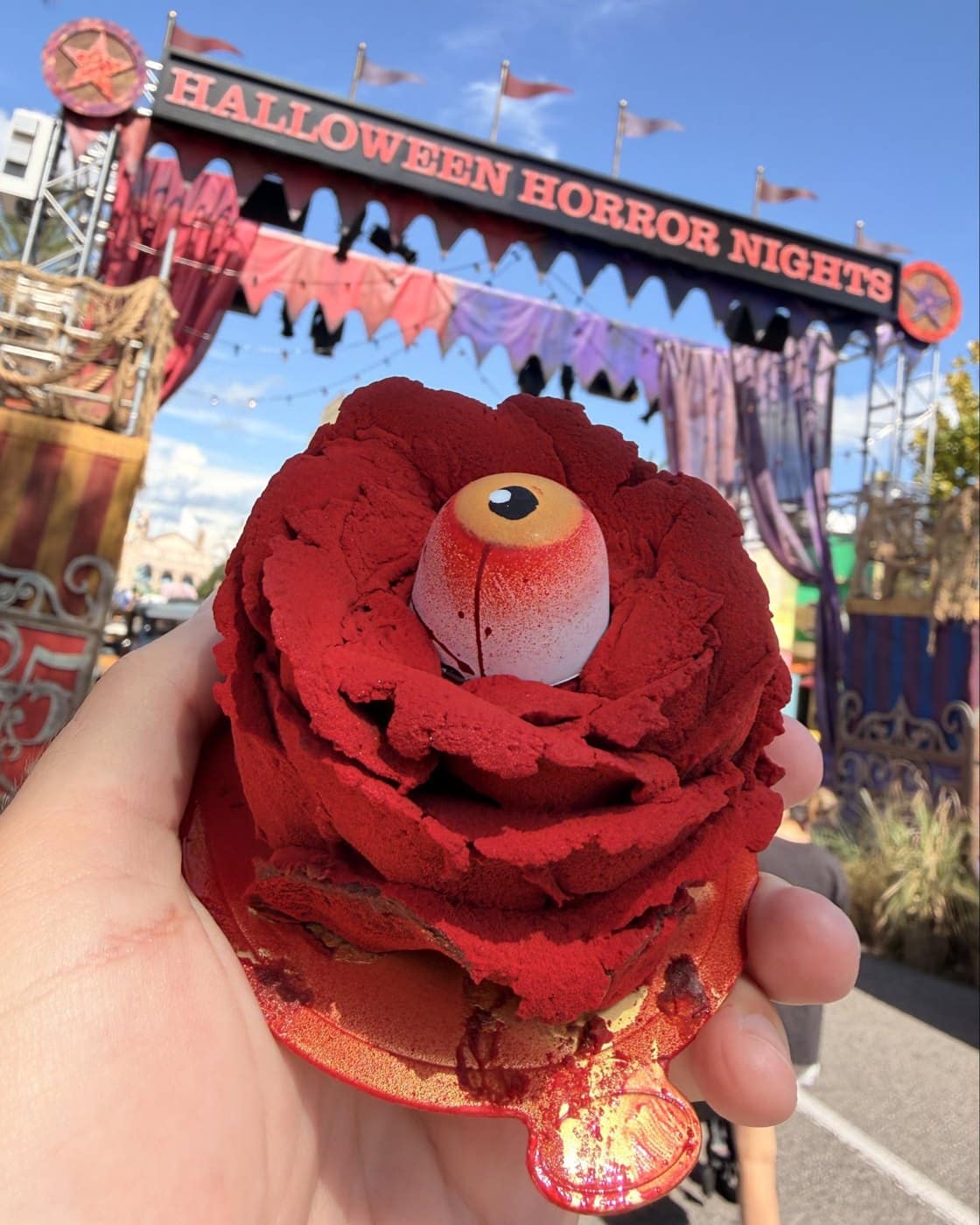 Evil Dead Burn Chocolate Cherry Cheesecake dessert