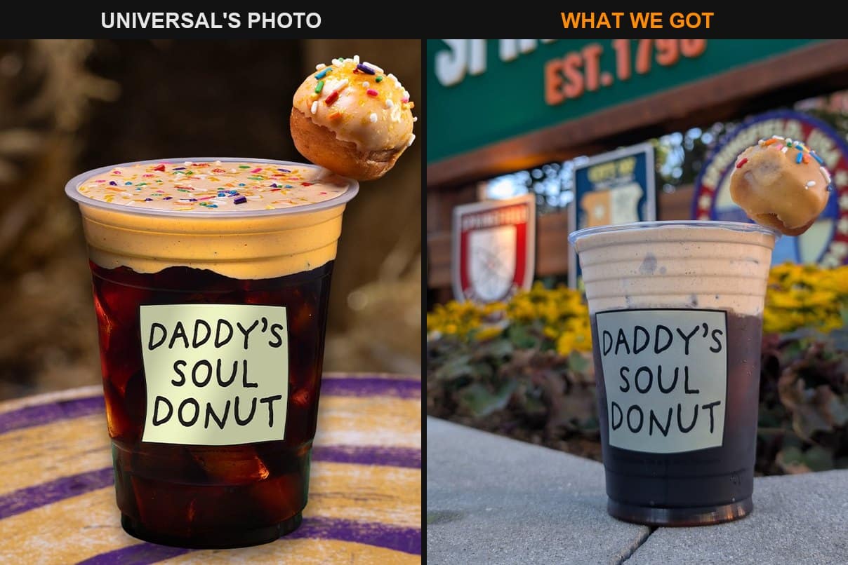Pumpkin Spice Cold Boo, Universal's photo next to HAN's photo