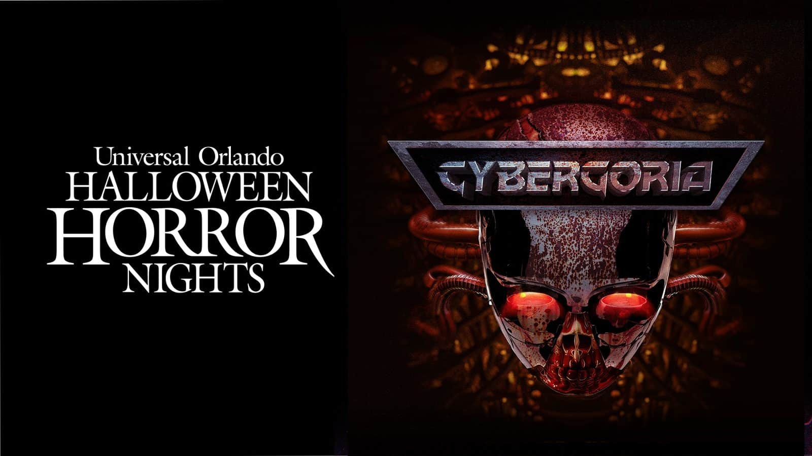 Cybergoria house key art at Halloween Horror Nights 35