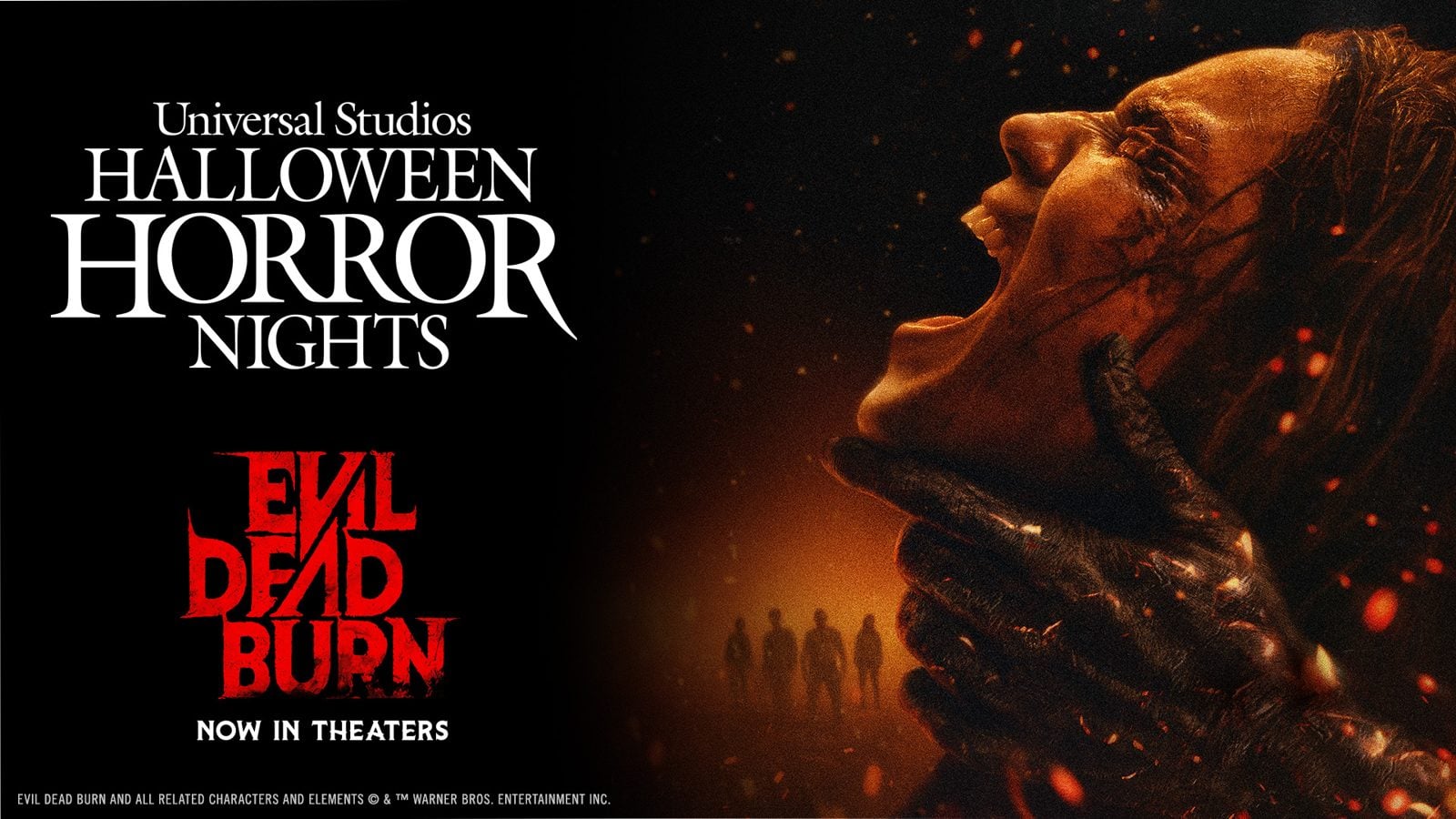 Evil Dead Burn house key art at Halloween Horror Nights 35