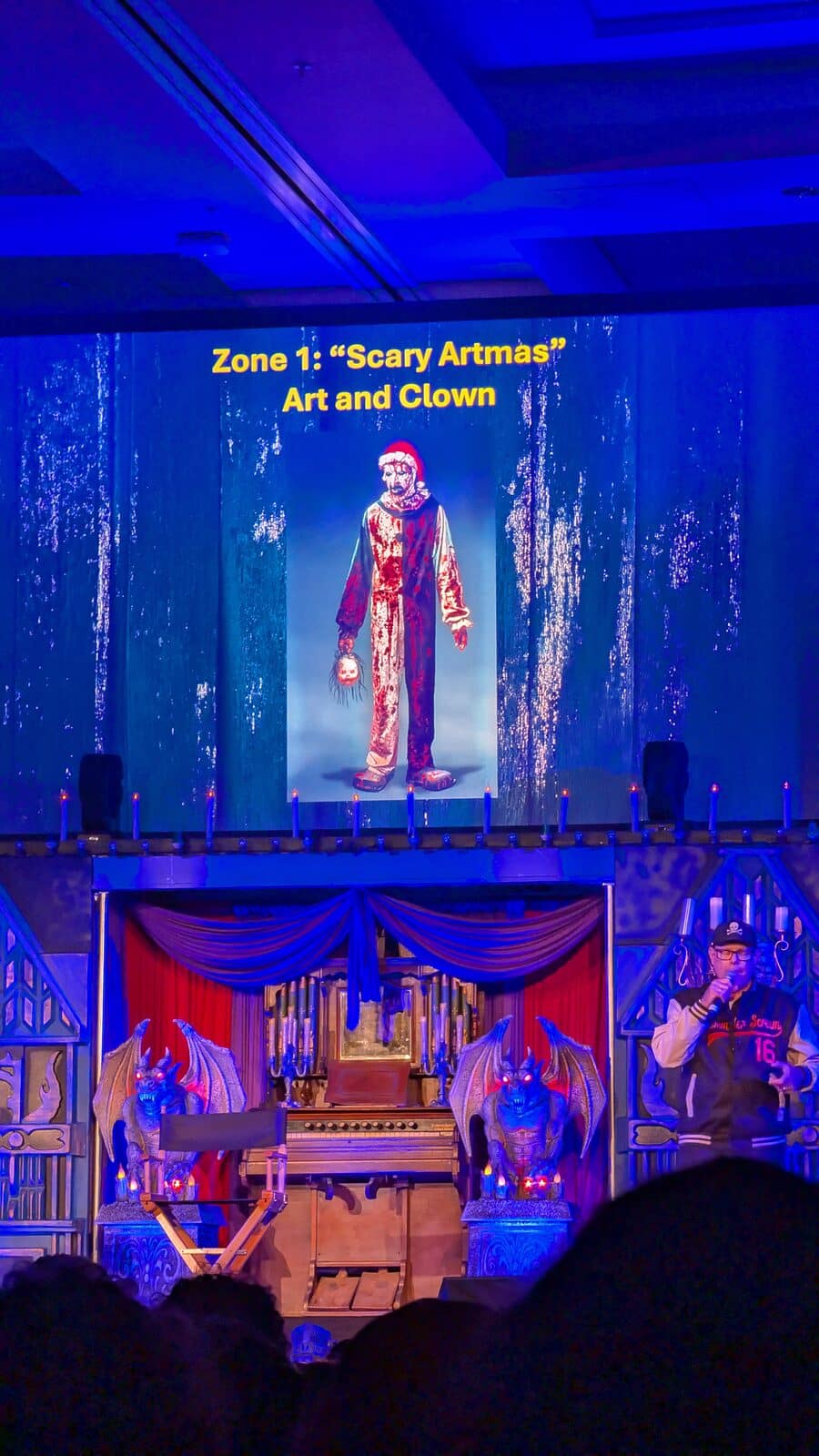 Concept art for Every Day Is Artmas, the 2026 Terror Tram at Universal Studios Hollywood
