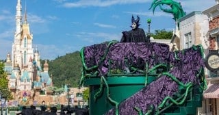 Maleficent leads the Uninvited Villains Takeover Party at Hong Kong Disneyland Halloween 2026