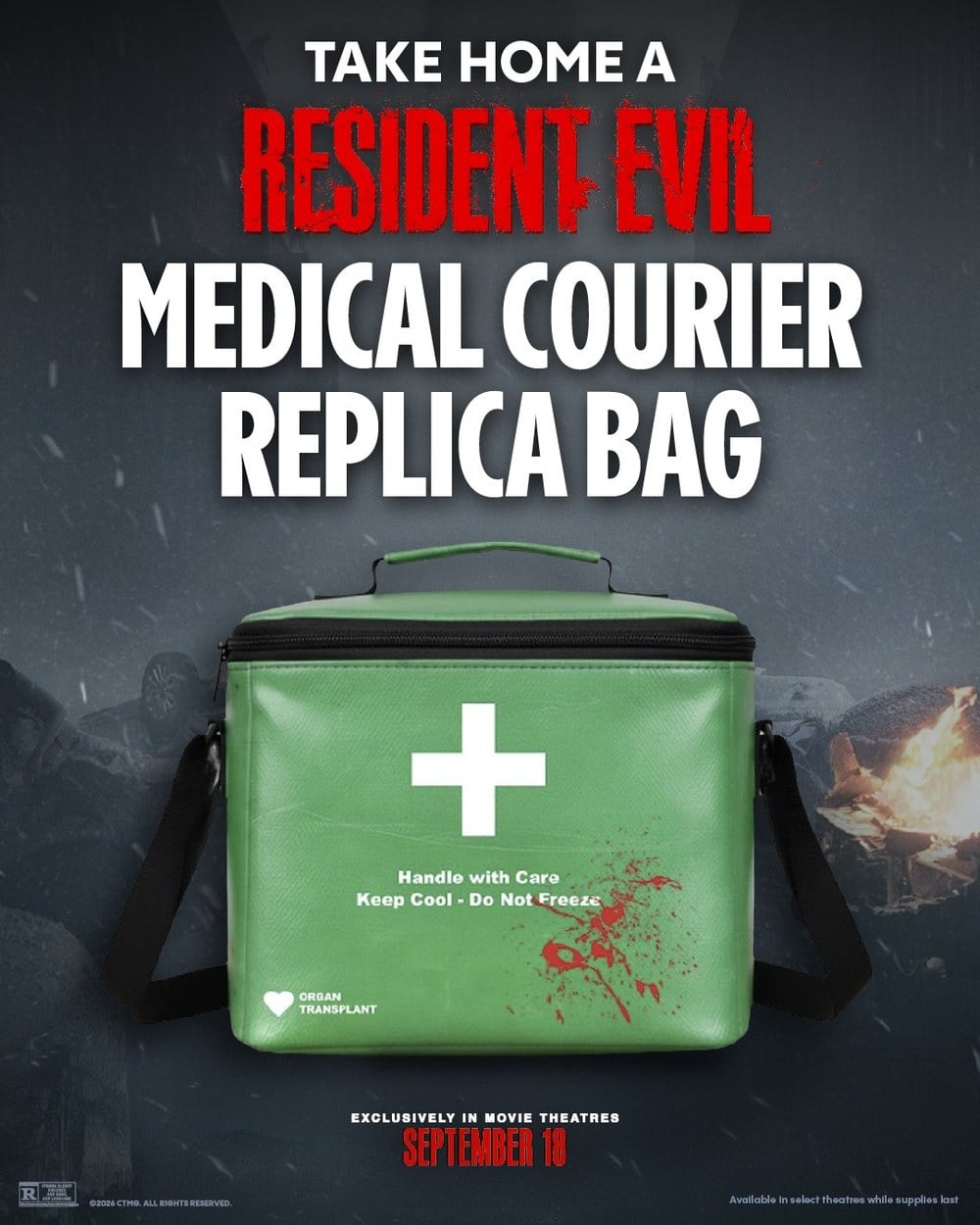 Cinemark's Resident Evil Medical Courier Replica Bag