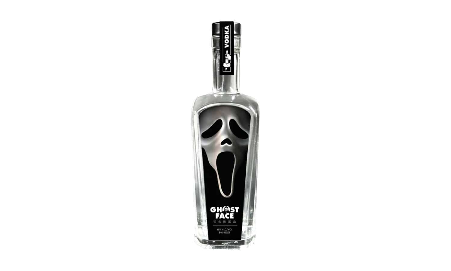 The original Ghost Face Vodka bottle