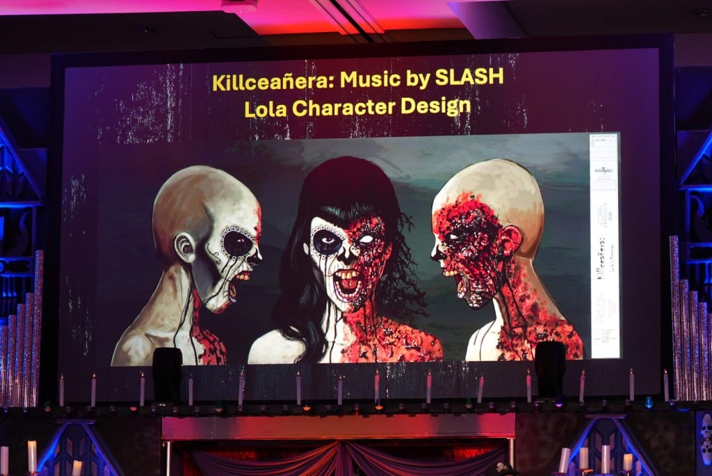 Character design art for Lola, the villain of the Killceañera house at HHN Hollywood 2026