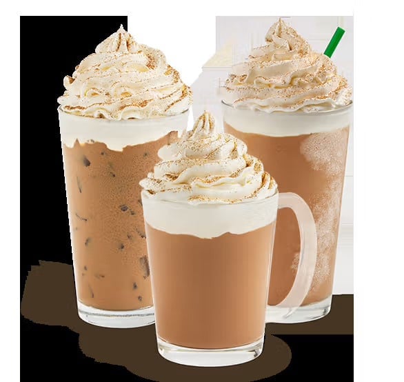 Krispy Kreme fall lattes, the Pumpkin Spice Latte and the new Apple Crisp Latte