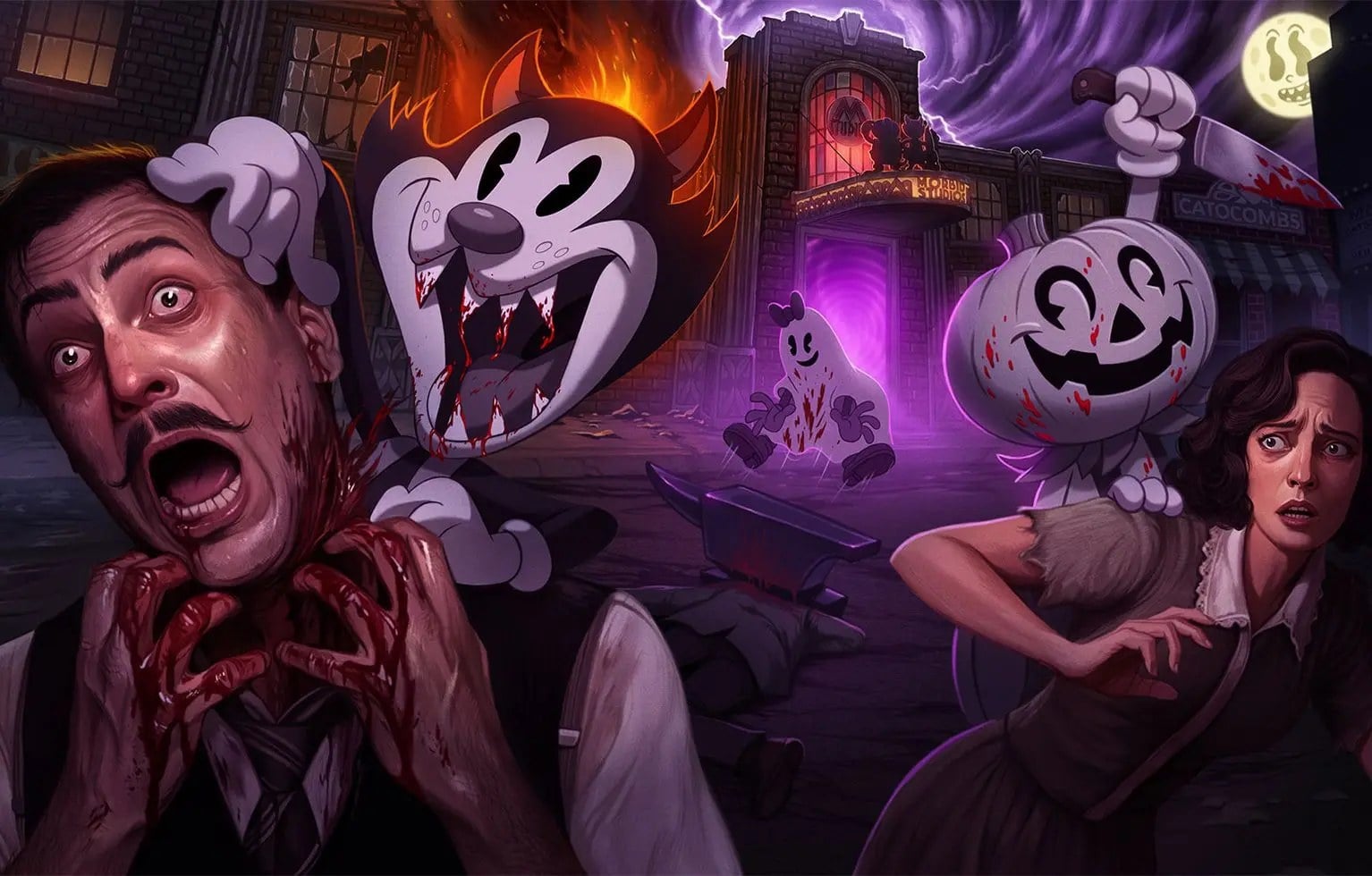 Inked maze key art at Knott's Scary Farm 2026