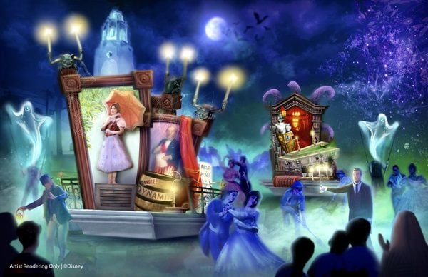 Madame Leota's Swinging Wake at Oogie Boogie Bash 2026 concept art