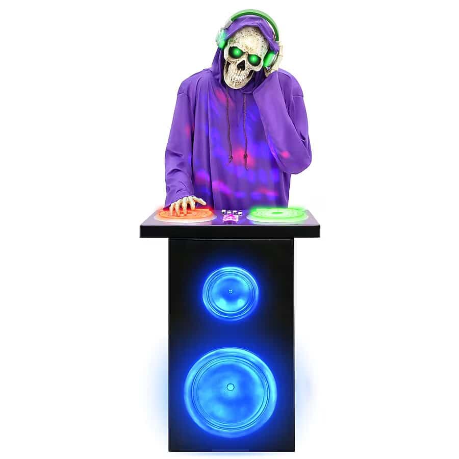 Lowe's Haunted Living Bluetooth DJ Skeleton animatronic