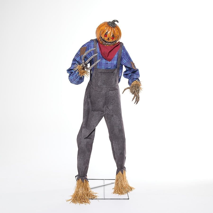 Lowe's Haunted Living 7 ft Talking Pumpkin Scarecrow