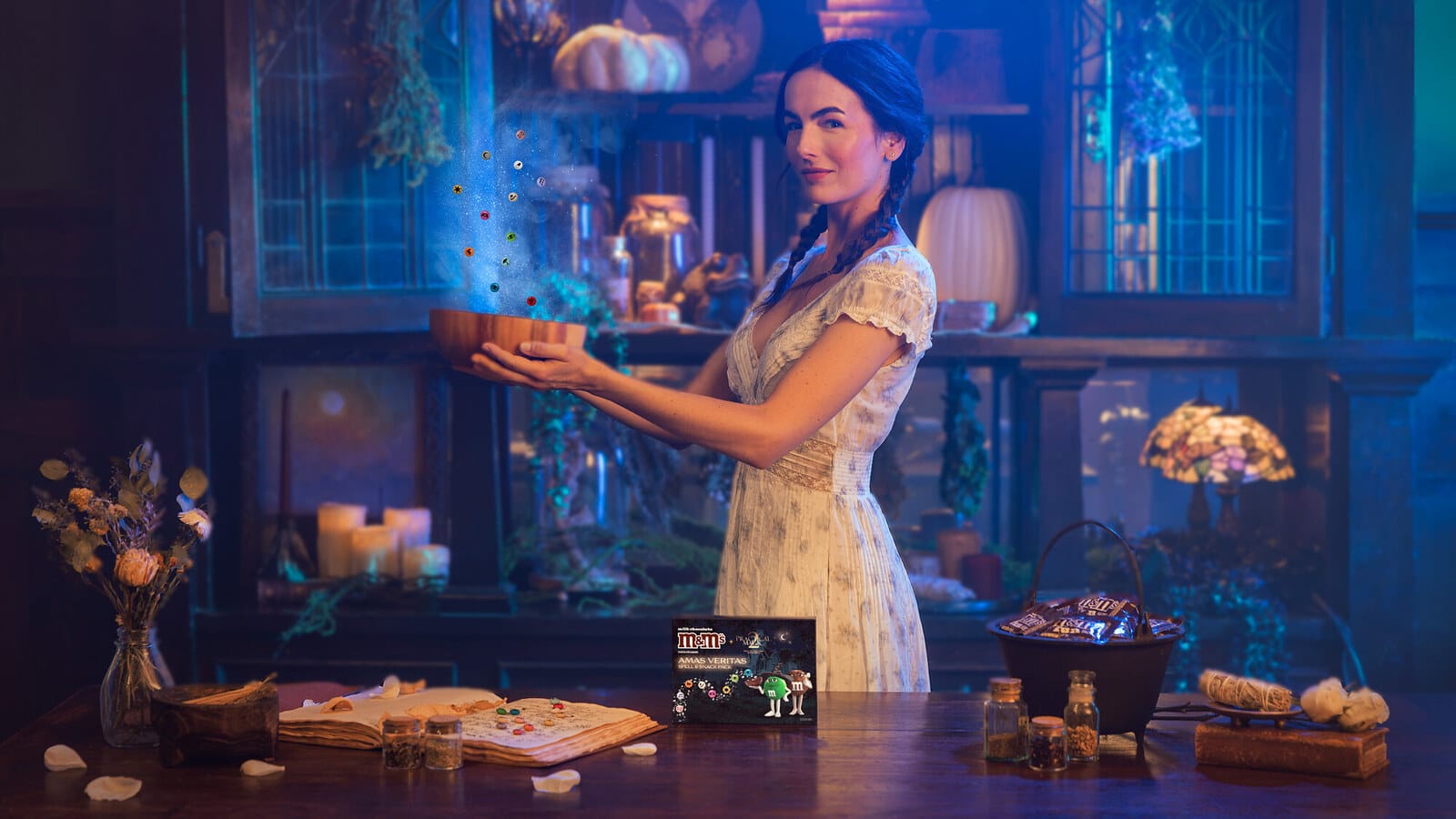 Camilla Belle recreates her Practical Magic scene with an M&M'S twist