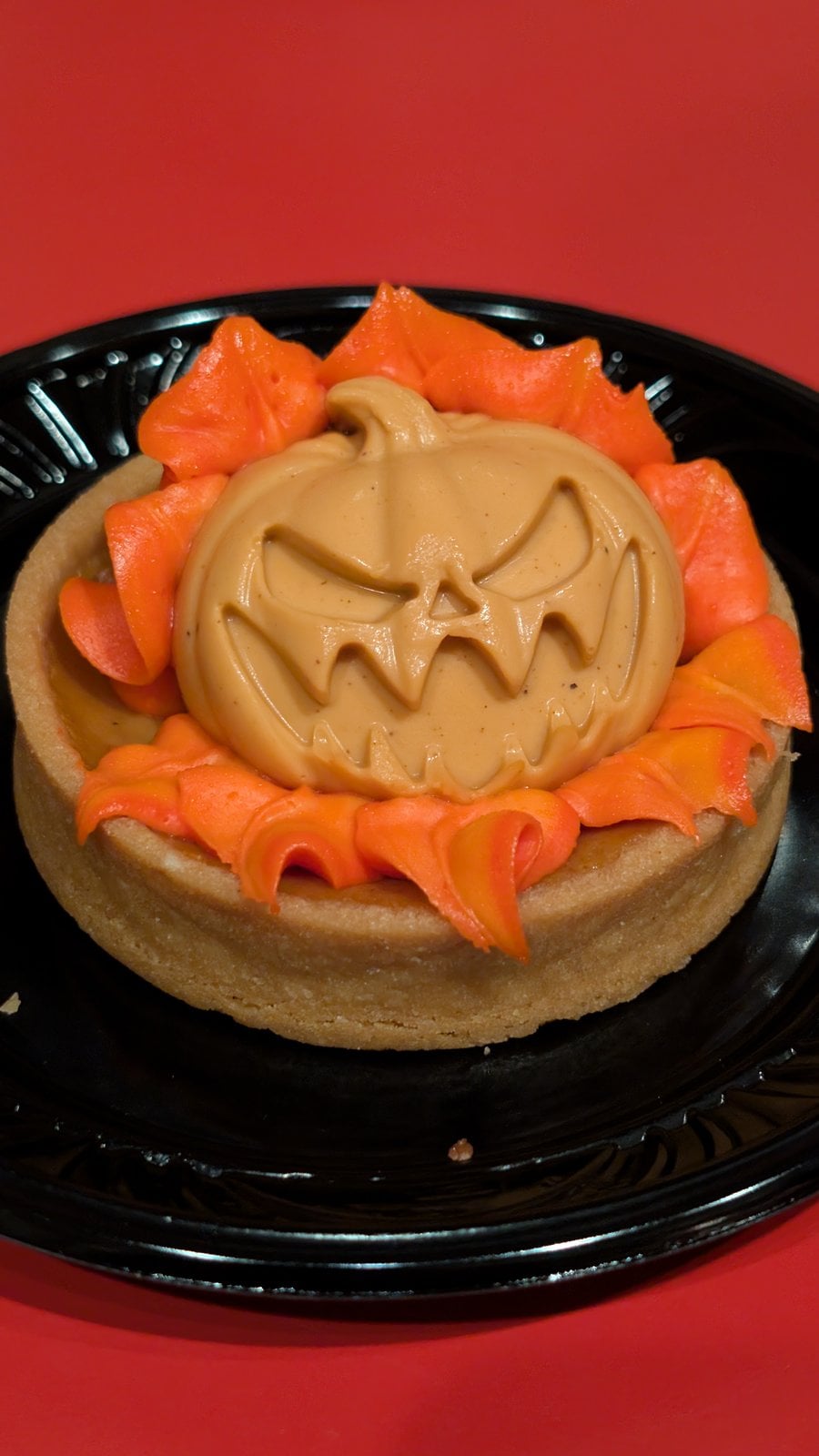The Headless Horseman Treat, a pumpkin pie tart with marshmallow buttercream flames, at Mickey's Not-So-Scary Halloween Party 2026