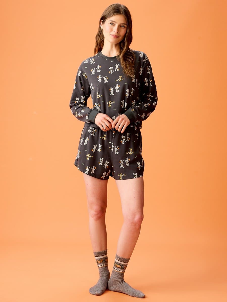 Old Navy x Disney pajama shorts set for women in Mummy print