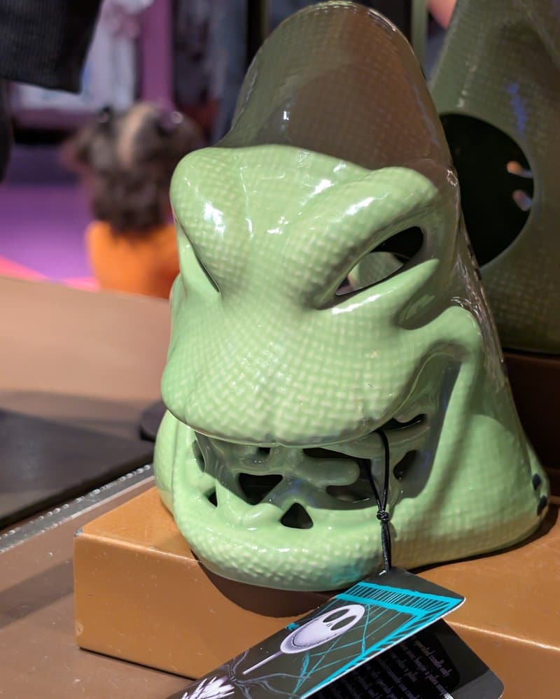 Ceramic Oogie Boogie head sold at Oogie Boogie Bash 2026