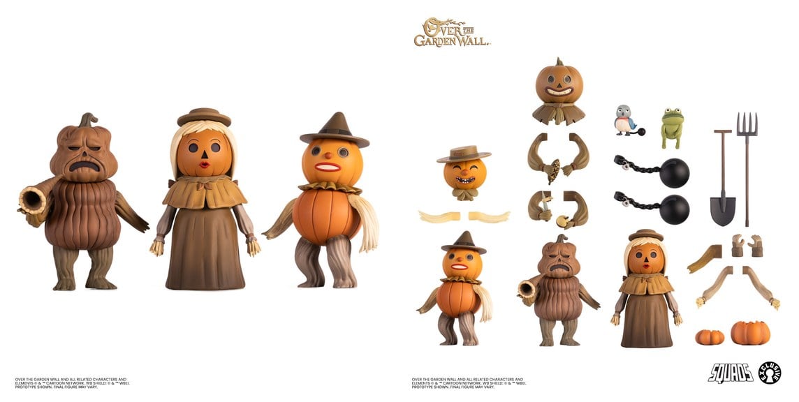Over the Garden Wall Chapter 2 Pumpkin People figures from Mondo