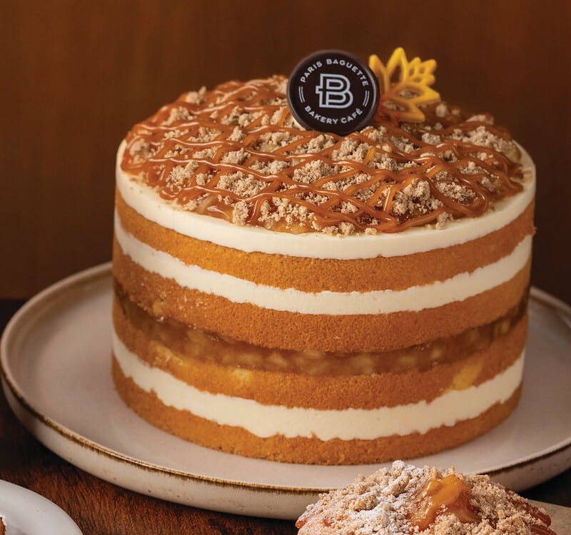 Paris Baguette Caramel Apple Streusel Trifle layered cake