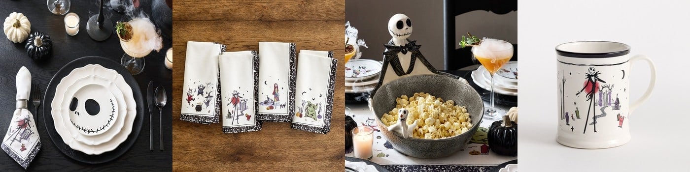 Pottery Barn Nightmare Before Christmas Halloween pieces