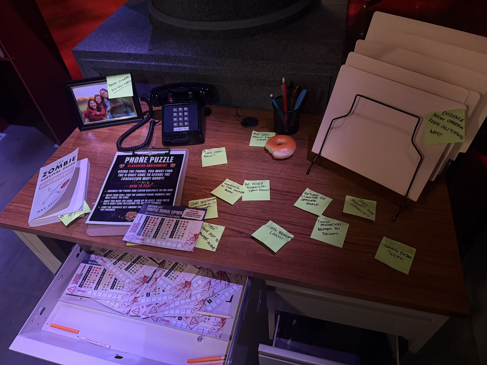 Resident Evil escape-route puzzle clues at Universal Horror Unleashed Las Vegas