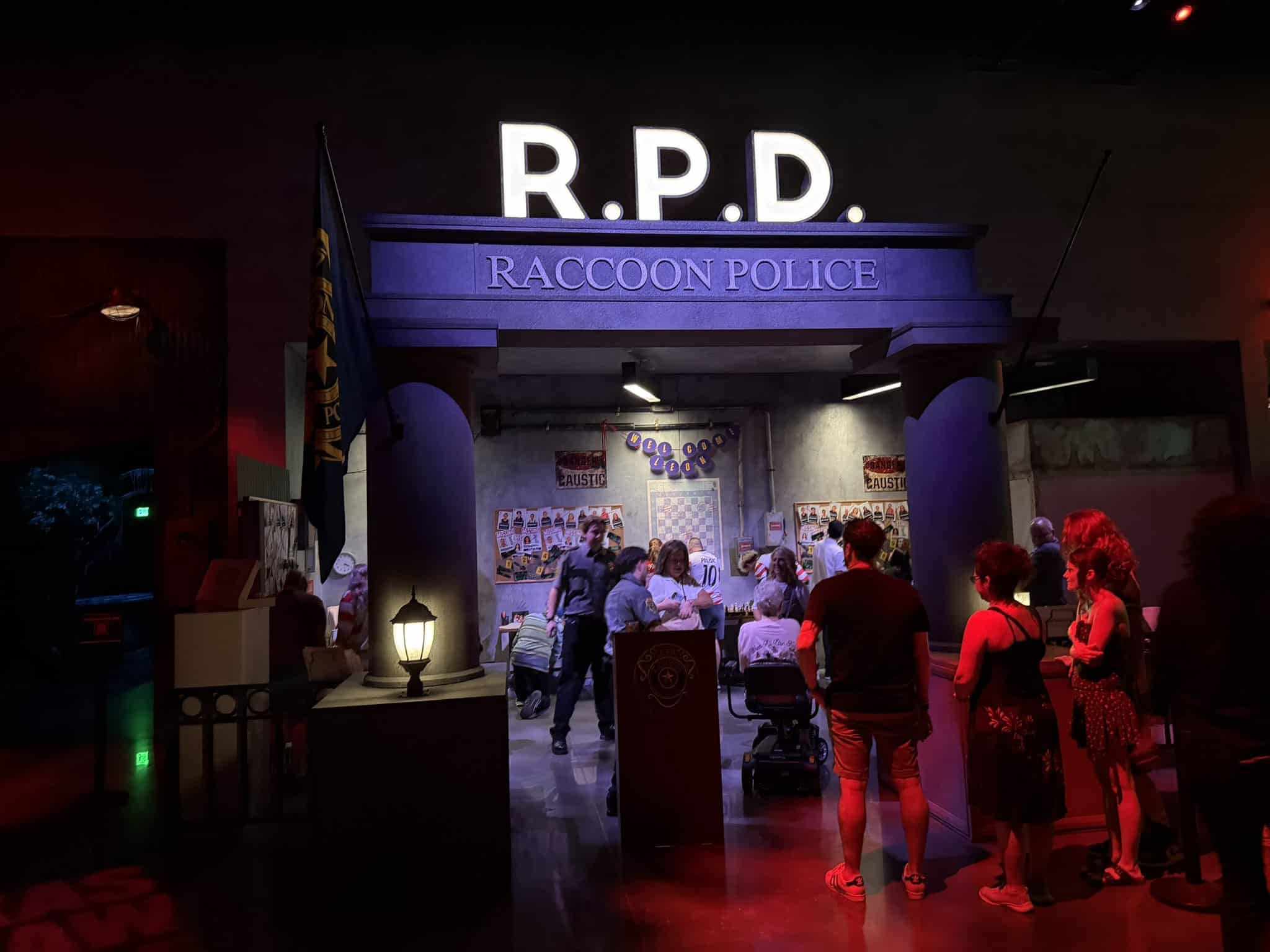 Raccoon Police Department set at Universal Horror Unleashed Las Vegas