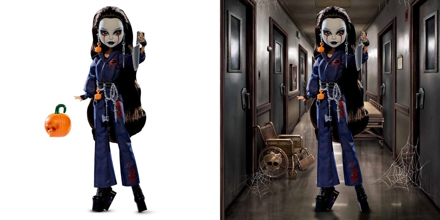 Monster High Skullector Michael Myers Halloween II doll and packaging