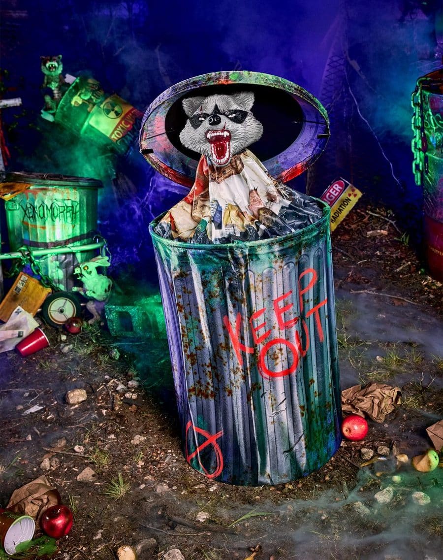 Spirit Halloween 2026 Trash Bandit radioactive raccoon animatronic