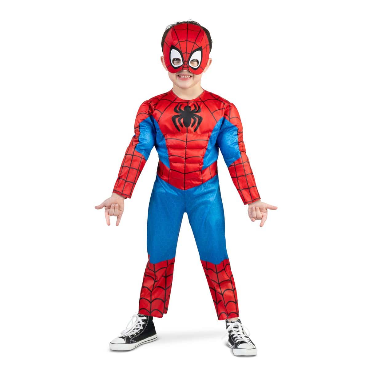 Child wearing a Target Spider-Man Halloween costume