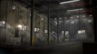 The industrial warehouse interior of Terror on the Coast in Gulfport, Mississippi