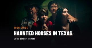 Haunted Houses in Texas 2026 guide cover from Haunted Attraction Network