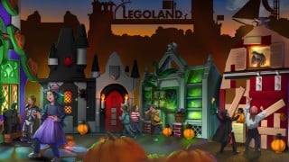 LEGOLAND Brick or Treat Street 2026 with six LEGO monster homes