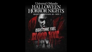 Nightmare Fuel: Blood Noir promo artwork for Halloween Horror Nights 35