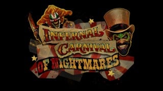 Halloween Horror Nights 2026 Infernal Carnival of Nightmares promo artwork with Jack the Clown and Dr. Oddfellow