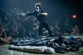 Decayed Brigade slider performance in the Hall of Shadows at Midsummer Scream