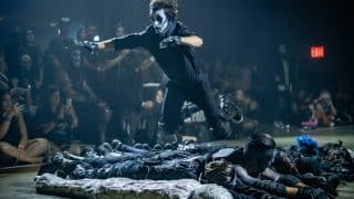 Decayed Brigade slider performance in the Hall of Shadows at Midsummer Scream