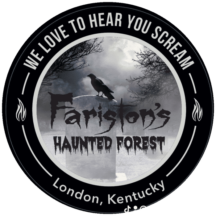 Fariston's Haunted Forest and Myrtle's Manor logo